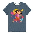 thumbnail image 1 of Dora The Explorer - Flowers And Butterflies - Toddler And Youth Short Sleeve Graphic T-Shirt, 1 of 4
