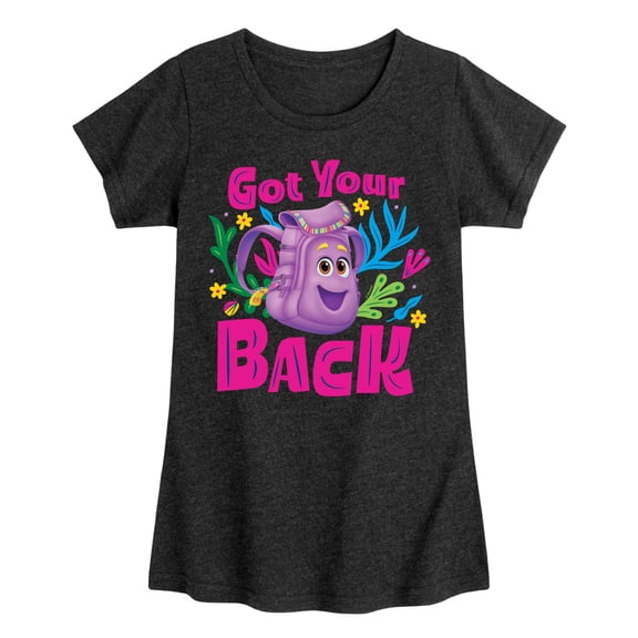 Dora The Explorer - Got Your Back - Toddler And Youth Girls Fitted Short Sleeve Graphic T-Shirt