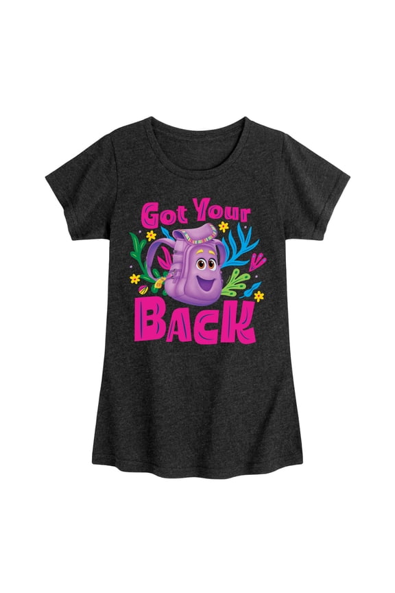 - Got Your Back - Toddler And Youth Girls Fitted Short Sleeve Graphic T-Shirt