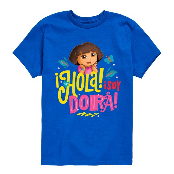 Dora The Explorer - Hola Isoy Dora - Toddler And Youth Short Sleeve Graphic T-Shirt