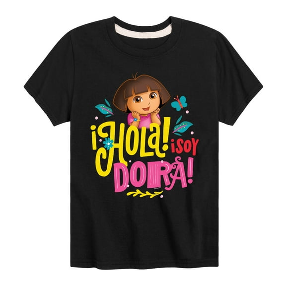 Dora The Explorer - Hola Isoy Dora - Toddler And Youth Short Sleeve Graphic T-Shirt