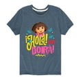 thumbnail image 1 of Dora The Explorer - Hola Isoy Dora - Toddler And Youth Short Sleeve Graphic T-Shirt, 1 of 4