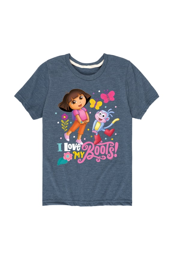 - I Love My Boots - Toddle And Youth Short Sleeve Graphic T-Shirt