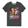 thumbnail image 1 of Dora The Explorer - I Love My Boots - Toddle And Youth Short Sleeve Graphic T-Shirt, 1 of 4