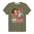 thumbnail image 1 of Dora The Explorer - I Love My Boots - Toddle And Youth Short Sleeve Graphic T-Shirt, 1 of 4