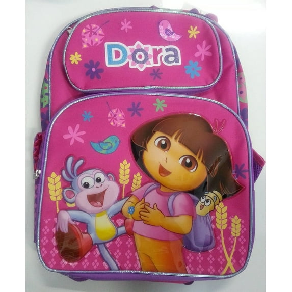 Dora The Explorer Kids Plastic School Backpacks, Pink