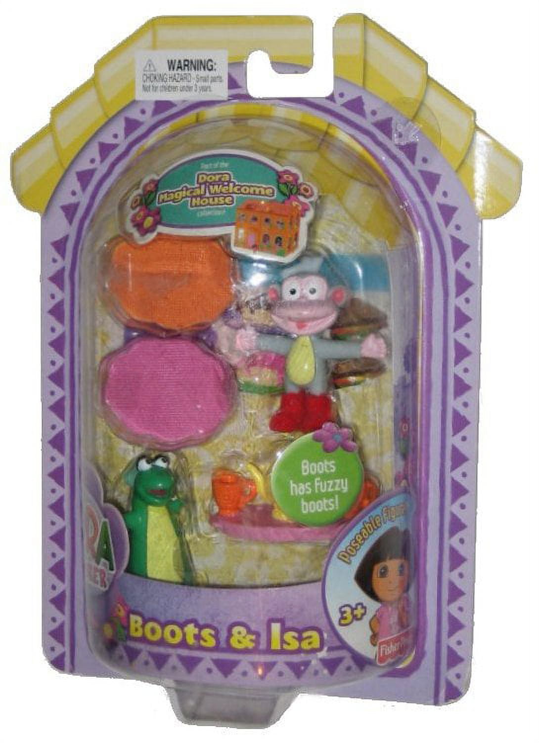 Dora The Explorer Magical House Poseable Boots and Isa Toy