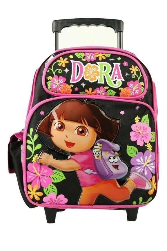 Nickelodeon Flowers Small Rolling Backpack  (12")