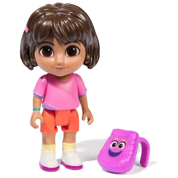Dora the Explorer, 3-inch Toy Figure with Accessory, Kids Toys for Girls & Boys Ages 3 and up (Styles May Vary)