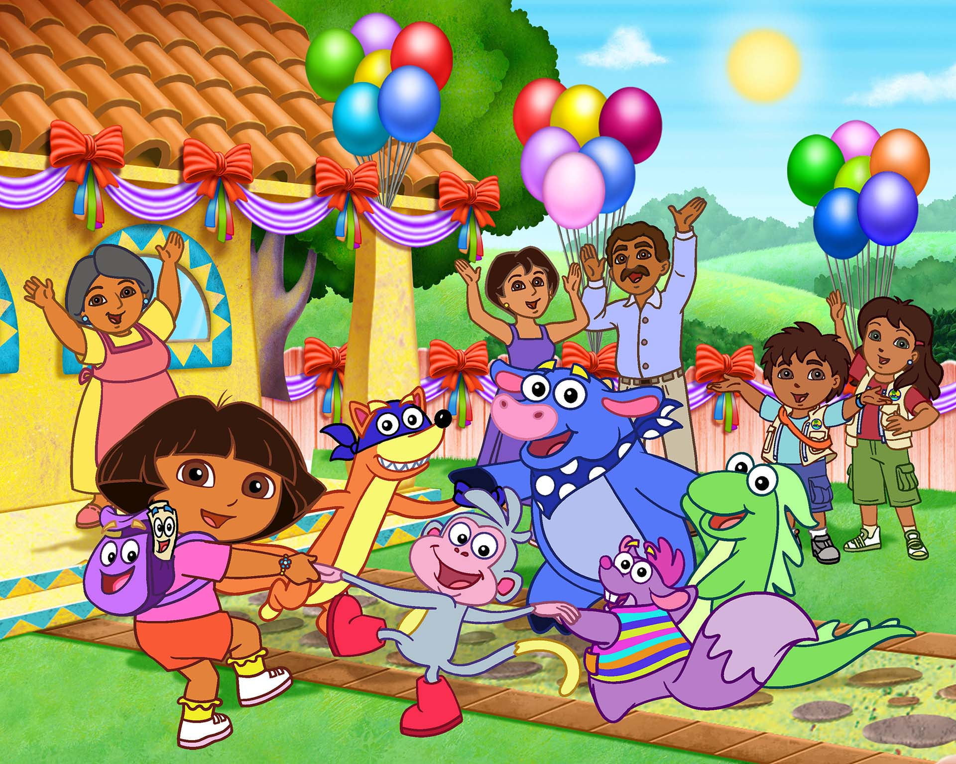 Dora Cake Toppers, image size:1920x1535