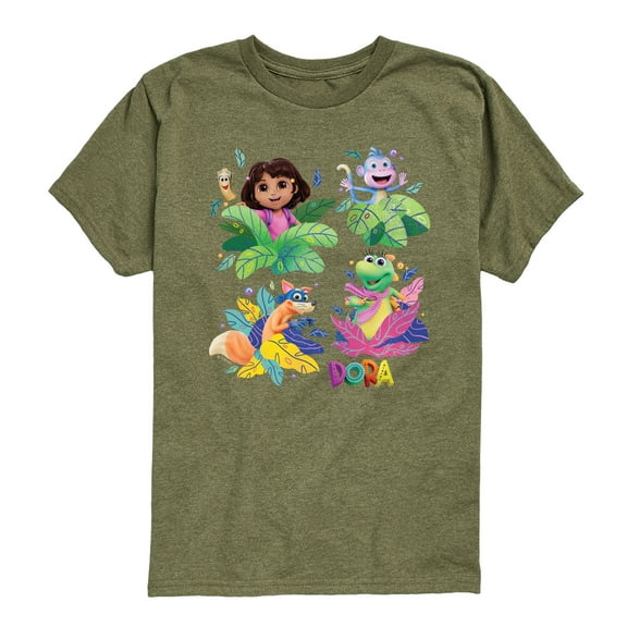 Dora The Explorer - Dora Leaves - Youth Boys Short Sleeve Graphic T-Shirt