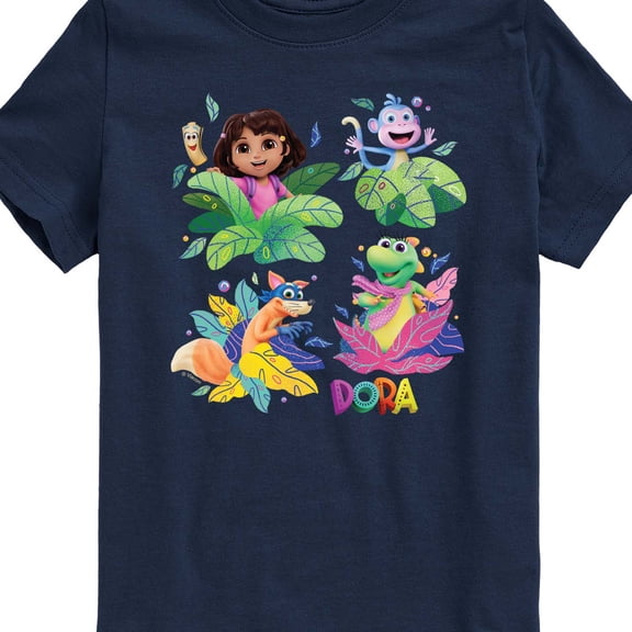 Dora The Explorer - Dora Leaves - Youth Boys Short Sleeve Graphic T-Shirt