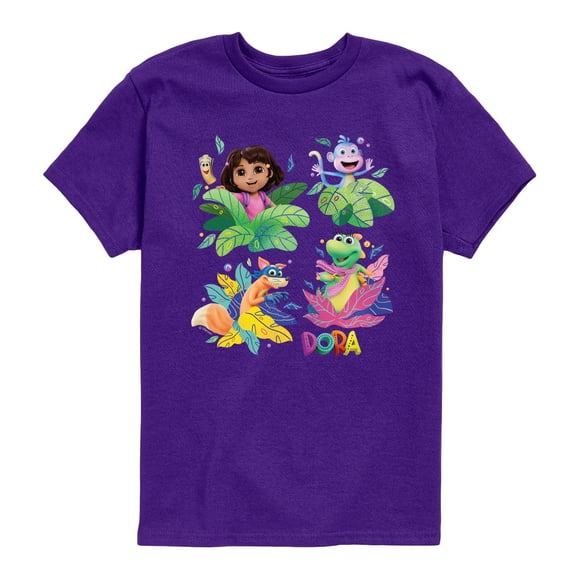 Dora The Explorer - Dora Leaves - Youth Boys Short Sleeve Graphic T-Shirt
