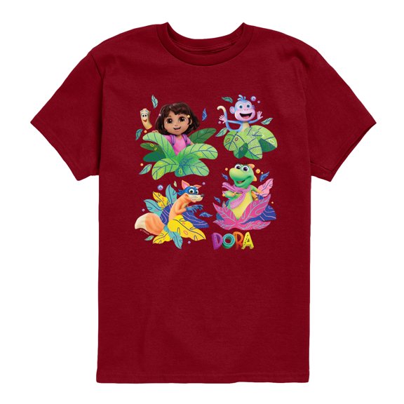 Dora The Explorer - Dora Leaves - Youth Boys Short Sleeve Graphic T-Shirt