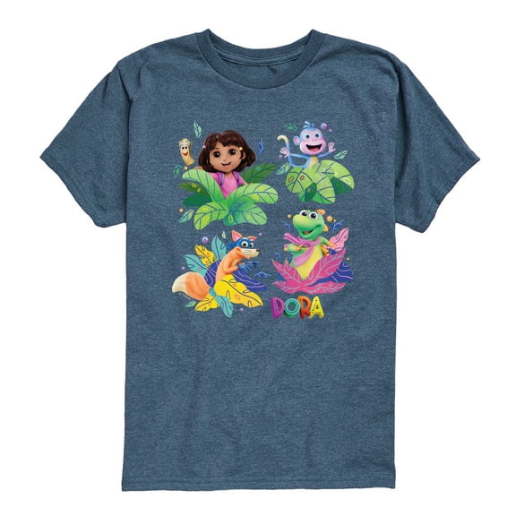 Dora The Explorer - Dora Leaves - Youth Boys Short Sleeve Graphic T-Shirt