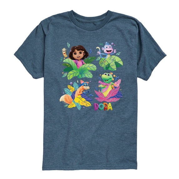 Dora The Explorer - Dora Leaves - Youth Boys Short Sleeve Graphic T-Shirt