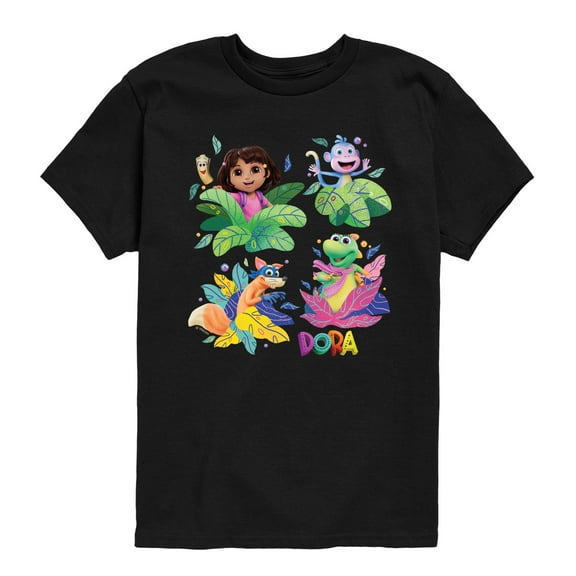 Dora The Explorer - Dora Leaves - Youth Boys Short Sleeve Graphic T-Shirt