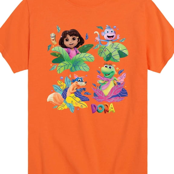 Dora The Explorer - Dora Leaves - Youth Boys Short Sleeve Graphic T-Shirt