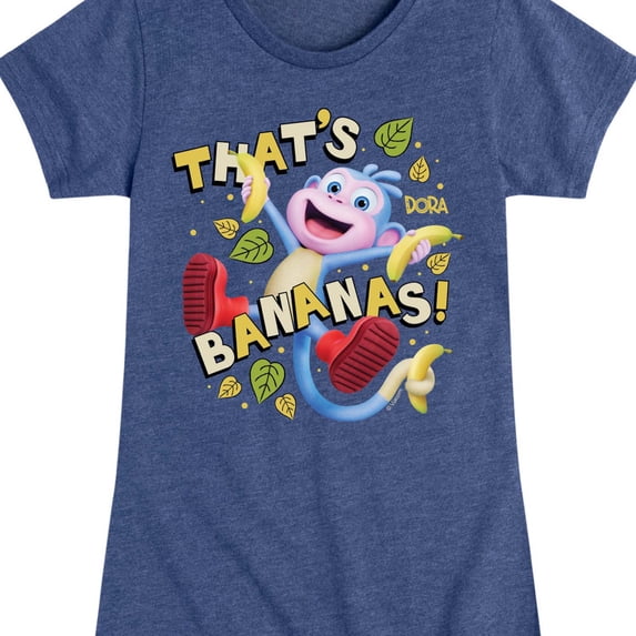 Dora The Explorer - Thats Bananas - Toddler And Youth Girls Fitted Short Sleeve Graphic T-Shirt