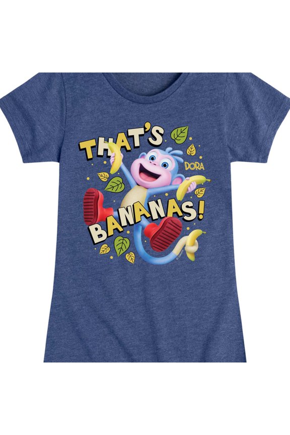 - Thats Bananas - Toddler And Youth Girls Fitted Short Sleeve Graphic T-Shirt