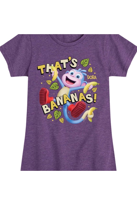 - Thats Bananas - Toddler And Youth Girls Fitted Short Sleeve Graphic T-Shirt