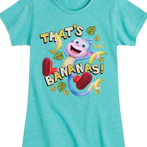 Dora The Explorer - Thats Bananas - Toddler And Youth Girls Fitted Short Sleeve Graphic T-Shirt