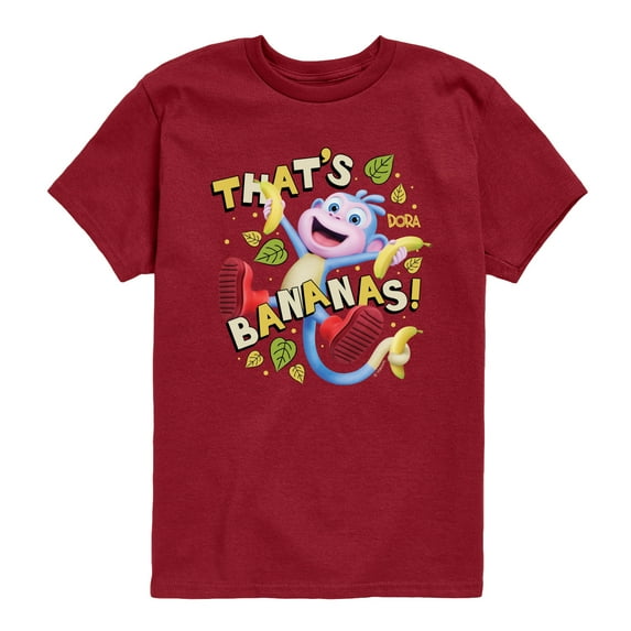 Dora The Explorer - Thats Bananas - Youth Boys Short Sleeve Graphic T-Shirt