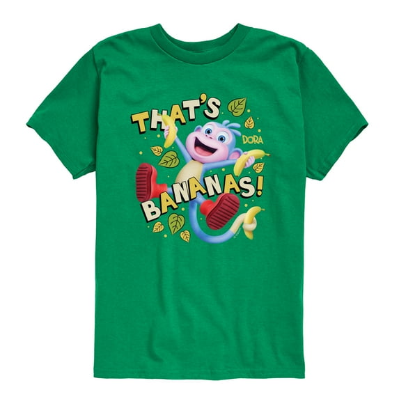 Dora The Explorer - Thats Bananas - Youth Boys Short Sleeve Graphic T-Shirt