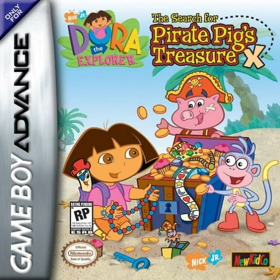 Pre-Owned Dora The Explorer: The Search For Pirate Pig's Treasure, Nintendo, Third-Person Shooter Action & Adventure, Gameboy Advance GBA,