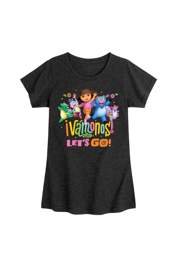 - Vamonos Lets Go - Toddler And Youth Girls Fitted Short Sleeve Graphic T-Shirt