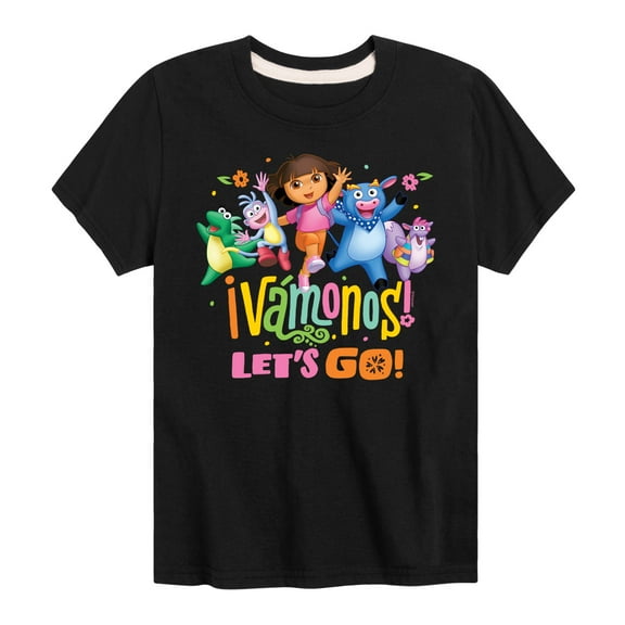 Dora The Explorer - Vamonos Lets Go - Toddler And Youth Short Sleeve Graphic T-Shirt