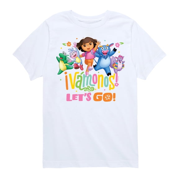 Dora The Explorer - Vamonos Lets Go - Toddler And Youth Short Sleeve Graphic T-Shirt