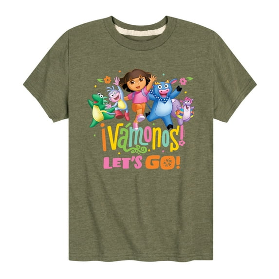 Dora The Explorer - Vamonos Lets Go - Toddler And Youth Short Sleeve Graphic T-Shirt