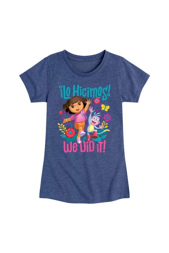 - We Did It - Toddler And Youth Girls Fitted Short Sleeve Graphic T-Shirt