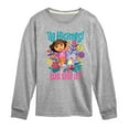 thumbnail image 1 of Dora The Explorer - We Did It - Toddler And Youth Long Sleeve Graphic T-Shirt, 1 of 4
