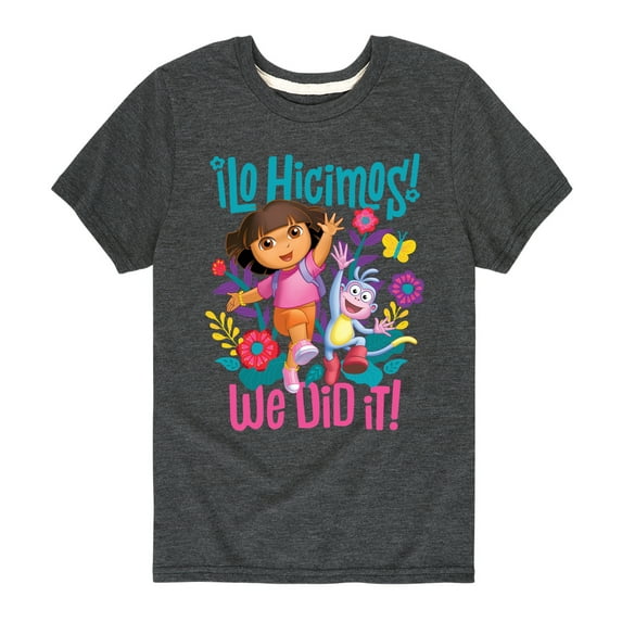 Dora The Explorer - We Did It - Toddler And Youth Short Sleeve Graphic T-Shirt