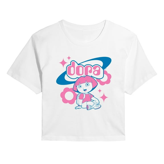 Dora The Explorer - Y2K - Juniors Cropped Graphic T-Shirt
