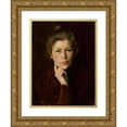 thumbnail image 1 of Dora Wahlroos 15x18 Gold Ornate Wood Frame and Double Matted Museum Art Print Titled - Self-Portrait (1901), 1 of 4