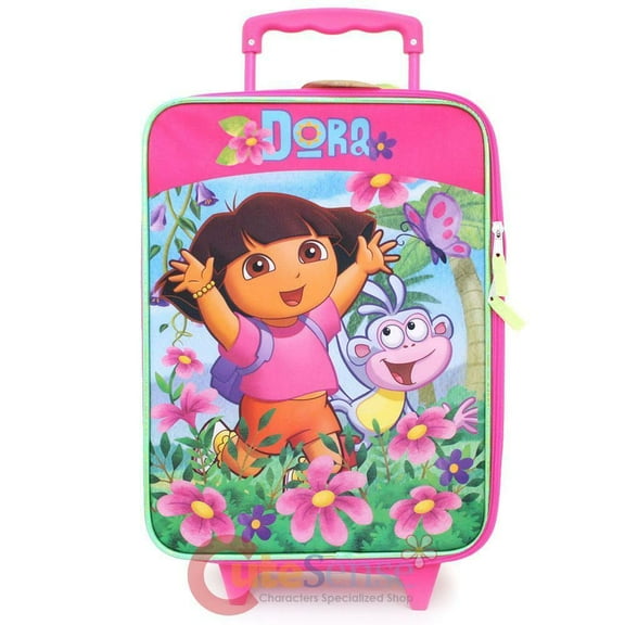 Dora and Boots Team Suitcase Rolling Luggage Pilot Case (16 Inch)