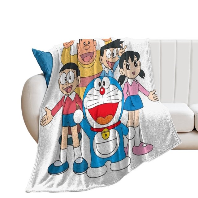 Dora_emon Blanket Warm All Season For Kids Women Men Cute Anime Gift