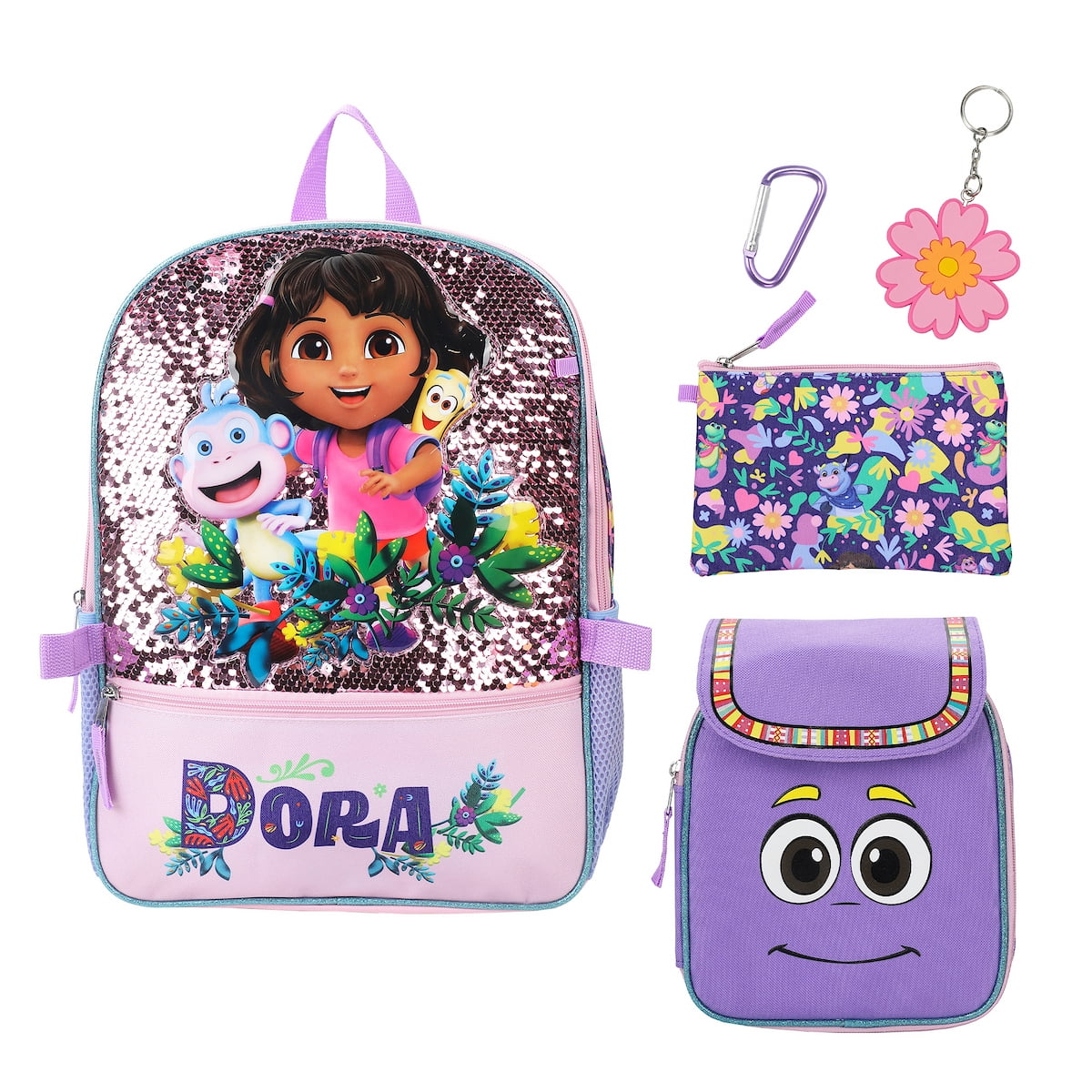 dora mini purple backpack Amazon.com | Girls And Pencil Case, Cute Kids Backpack, Fun School Bag, One Size Dora travels through forests Loungefly Dora the Explorer Mini