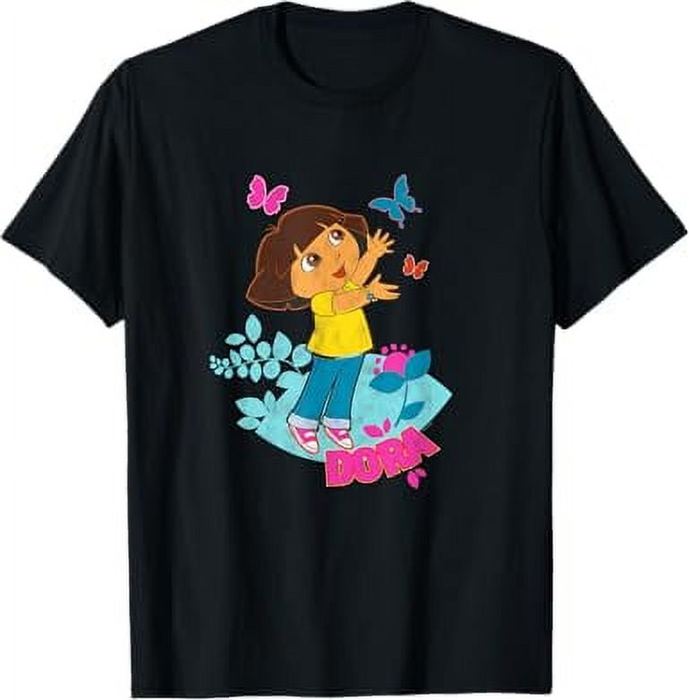 Dora the Explorer Butterflies Colorful T-Shirt - Walmart.com