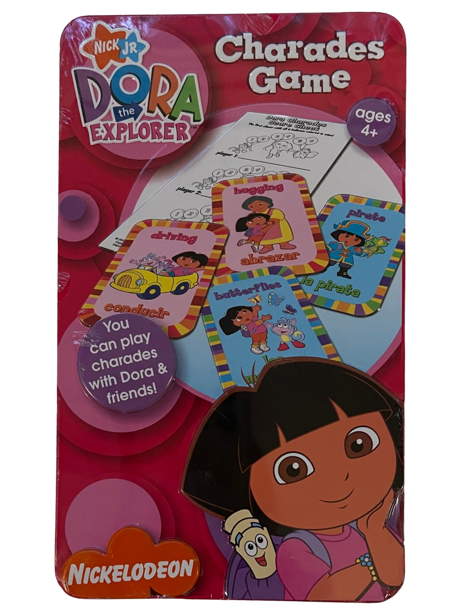 Dora the Explorer Charades Game in Metal Box