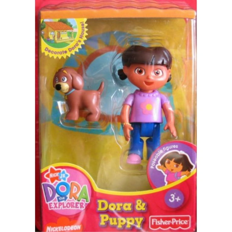 Dora the Explorer - Dora & Puppy Poseable Figure - Walmart.com