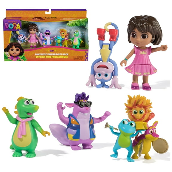 Dora, Fantastic Friends Gift Pack with Dora, Boots, Tico, Isa, and the Fiesta Trio, for Kids 3+