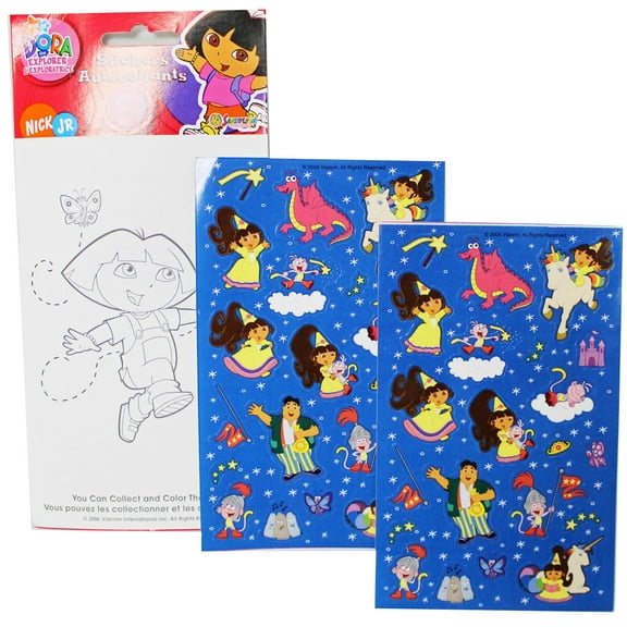 Dora the Explorer Fairytale Princess Theme Sticker Set (20 Stickers)