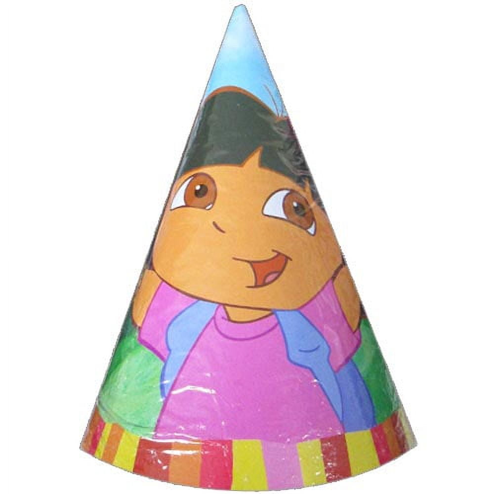 AMERICAN GREETINGS Dora the Explorer 'Fiesta' Cone Hats (8ct)