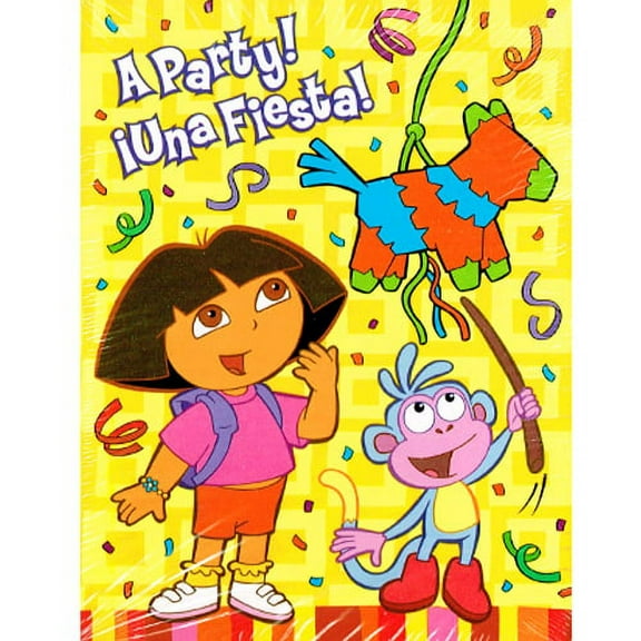 Dora the Explorer 'Fiesta' Yellow Invitations and Thank You Notes w/ Envelopes (8ct ea.)