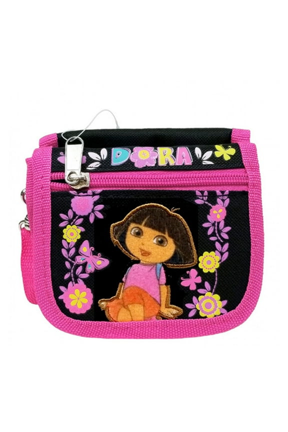 Dora the Explorer Flower Black String Wallet #A02778