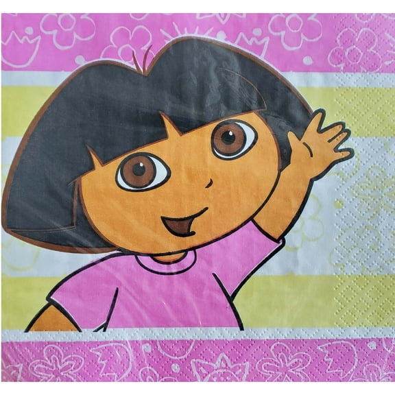 Dora the Explorer 'Pink Flowers' Lunch Napkins (16ct)